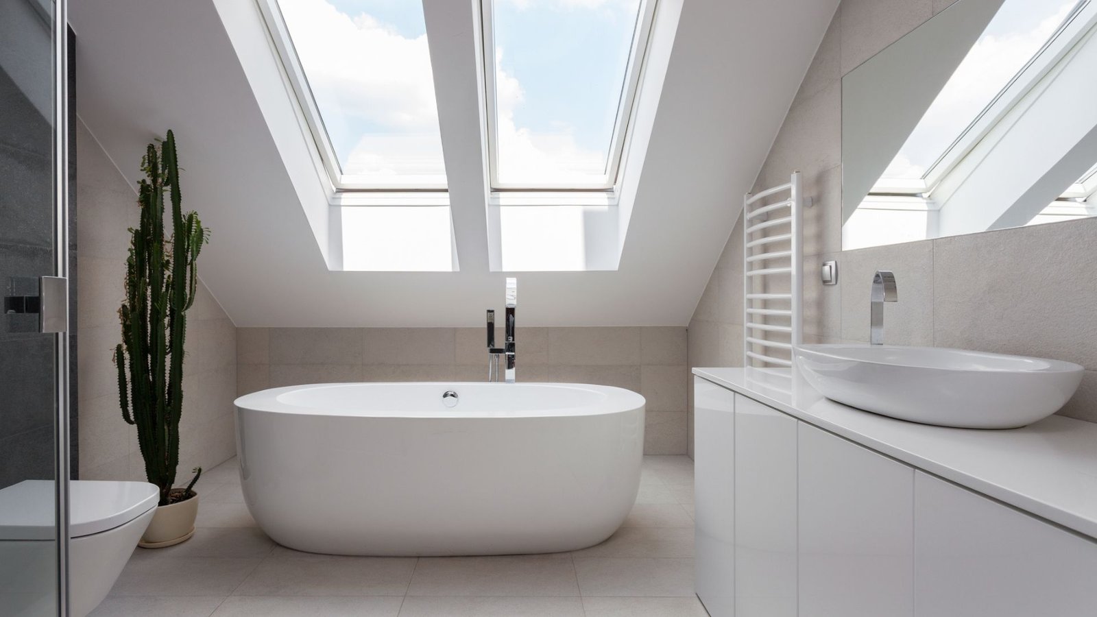 this image shows Skylight Ceiling for a Stunning Impact